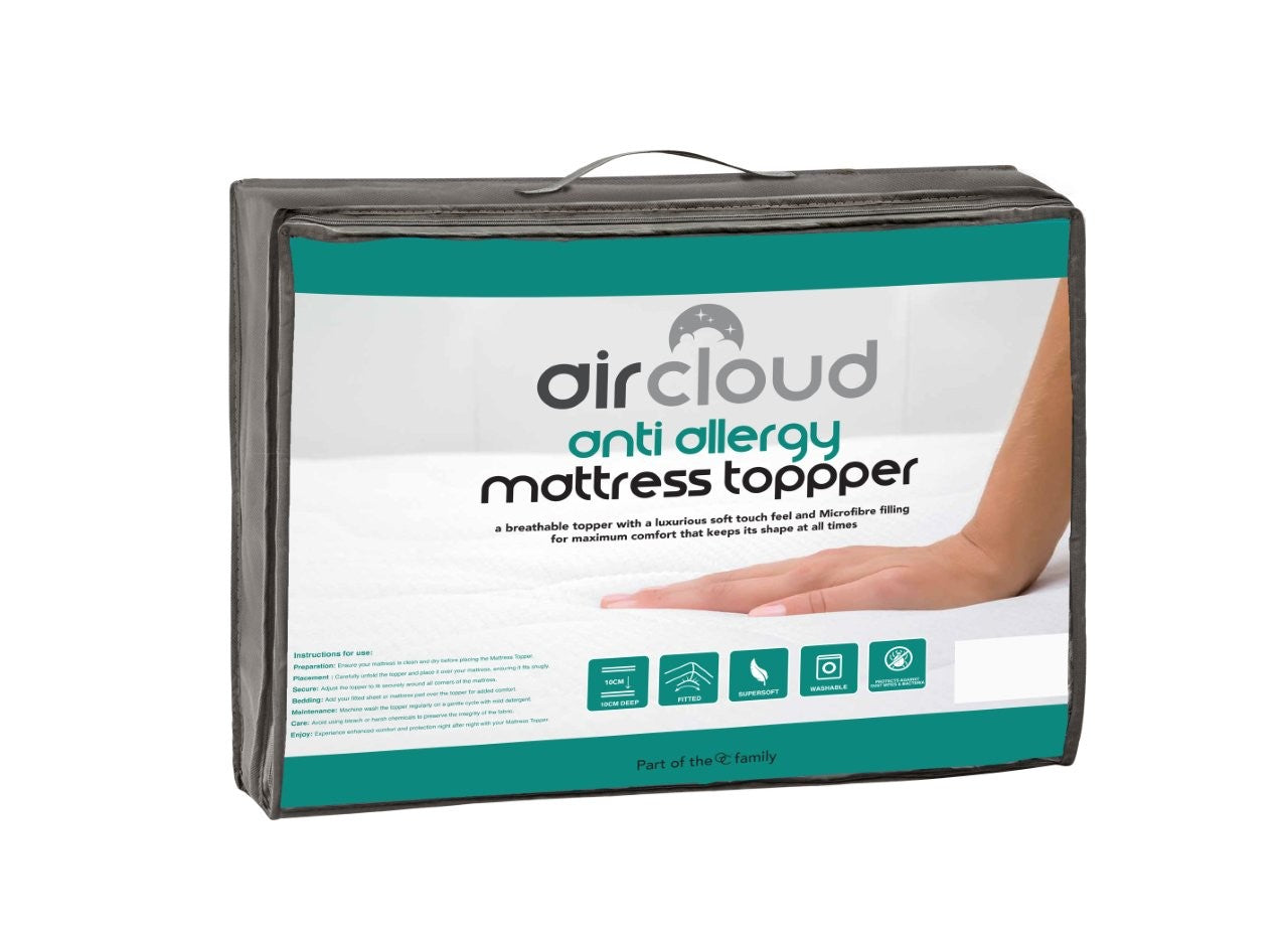 10cm Anti-Allergy Microfibre Topper