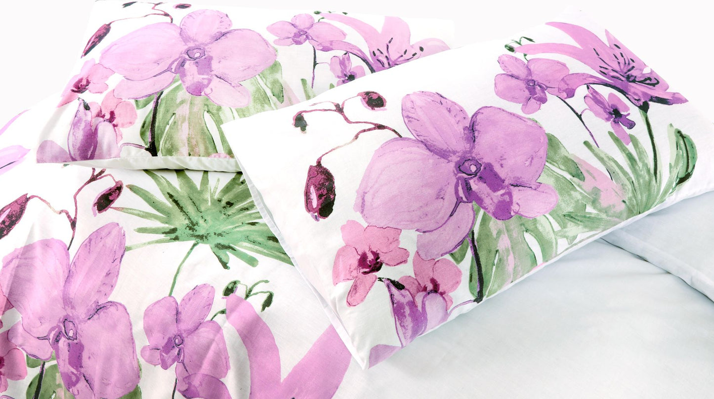 Lily Flowers Printed Duvet Cover