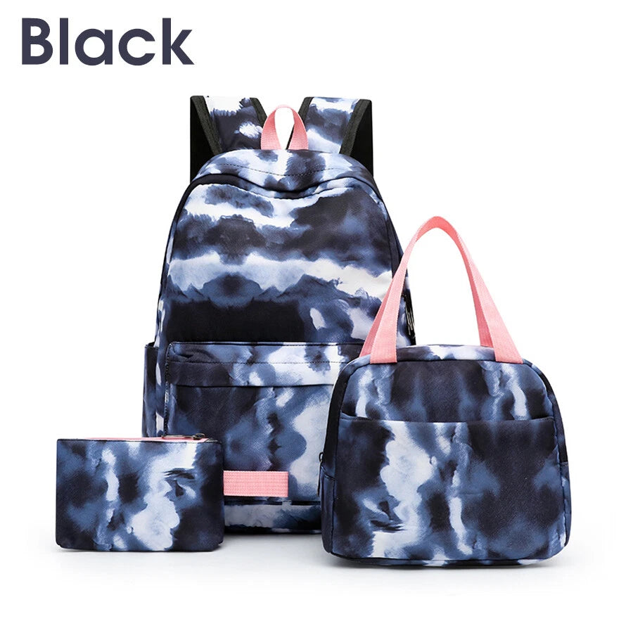 3Pcs/Set School Lunch Bag Pencil Bag