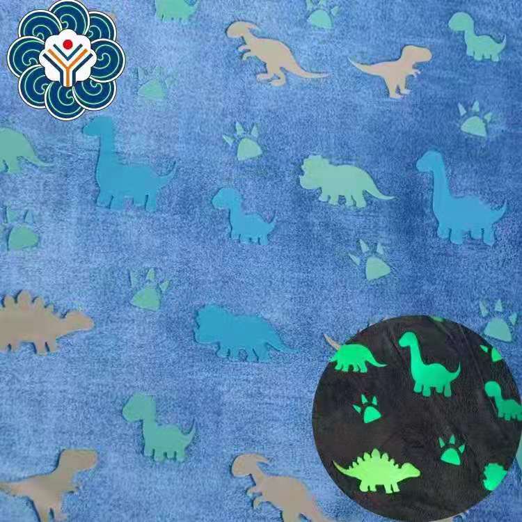 Glow in the dark teddy fleece duvet set & blanket