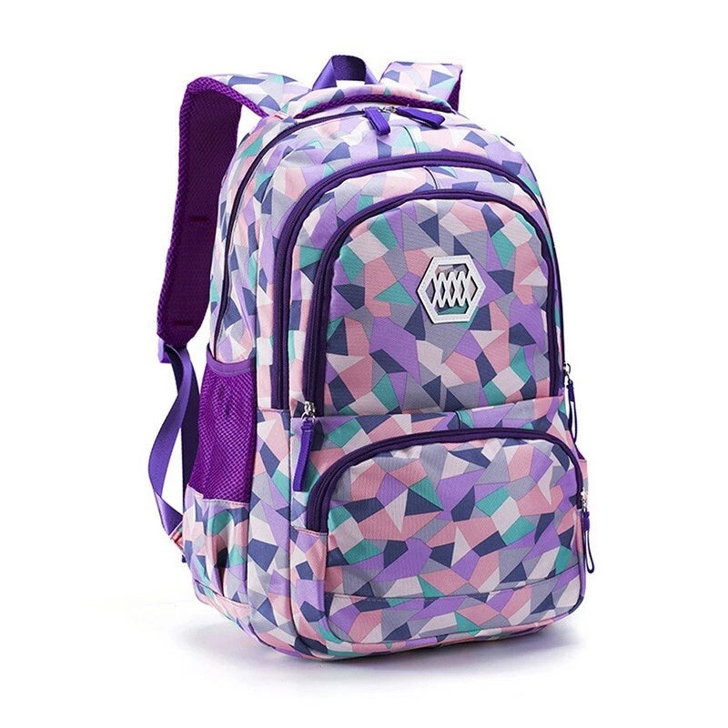 Geometric Pattern Middle School Bag