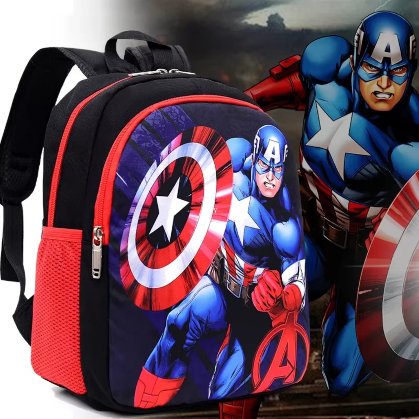 Boys Marvel Design School Bags
