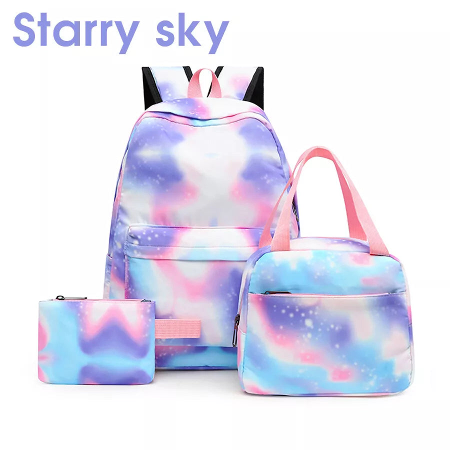 3Pcs/Set School Lunch Bag Pencil Bag