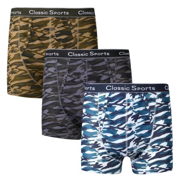 3 PK MENS CAMOUFLAGE BOXER SHORTS