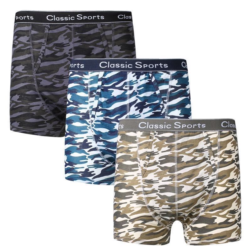 3 PK MENS CAMOUFLAGE BOXER SHORTS