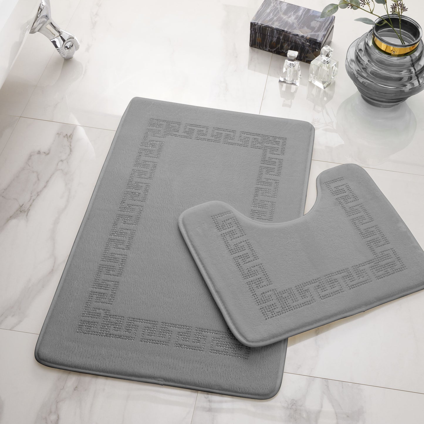 Greek Bath Mat Set