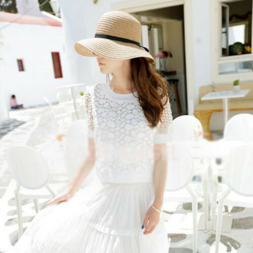 Straw Spring Summer Floppy Hat