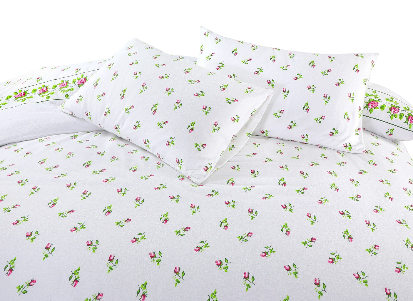 Luxury Thermal Rose Bud Flannelette.
