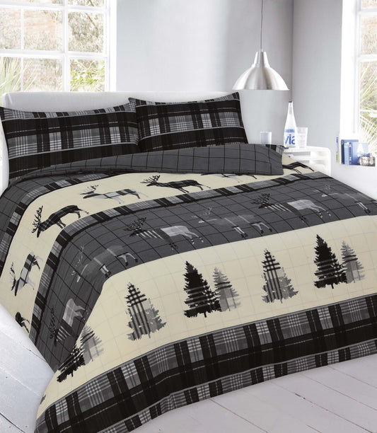 Luxury thermal flannelette Stag duvet set