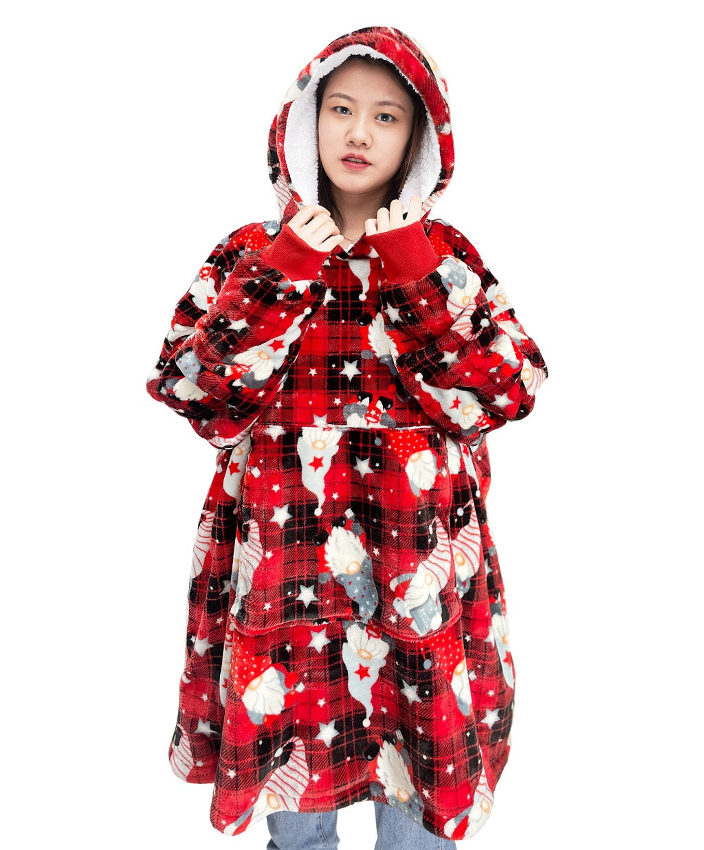 Oversized hoodies, one size.