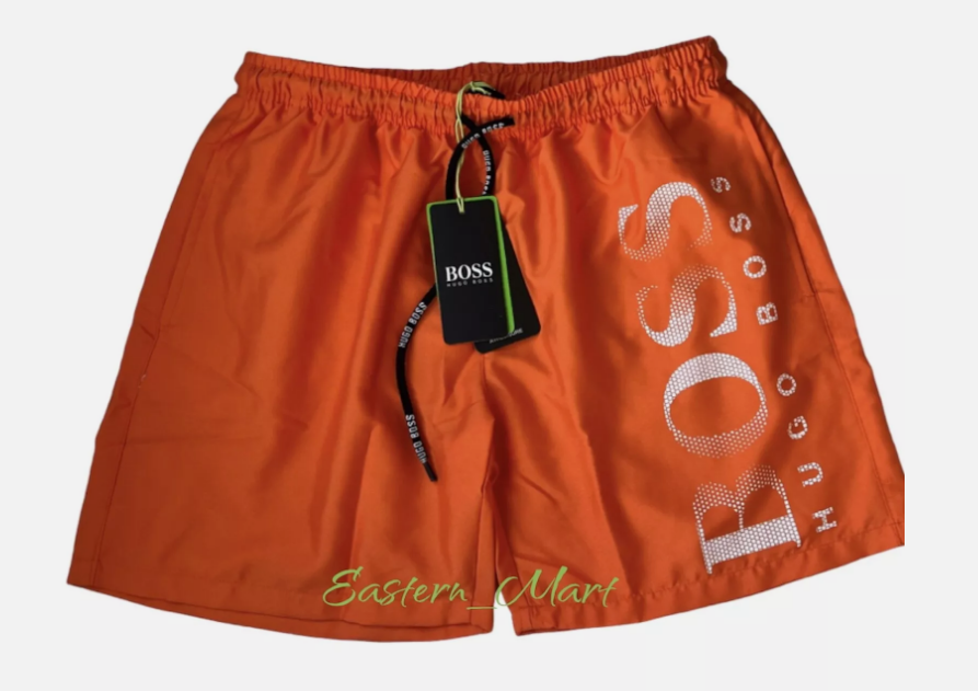 Orange hugo boss shorts shop
