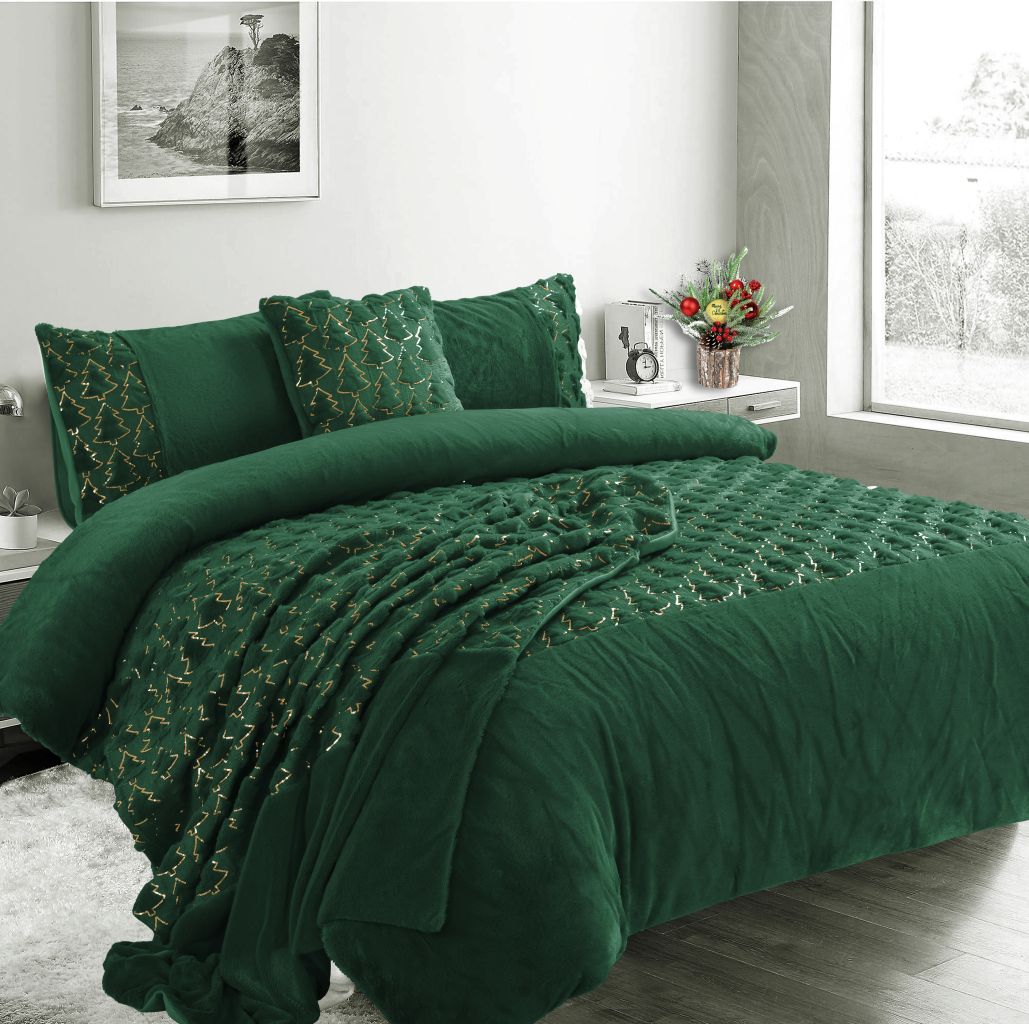 Xmas Tree Teddy Duvet Set