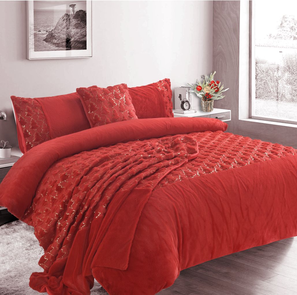 Xmas Tree Teddy Duvet Set