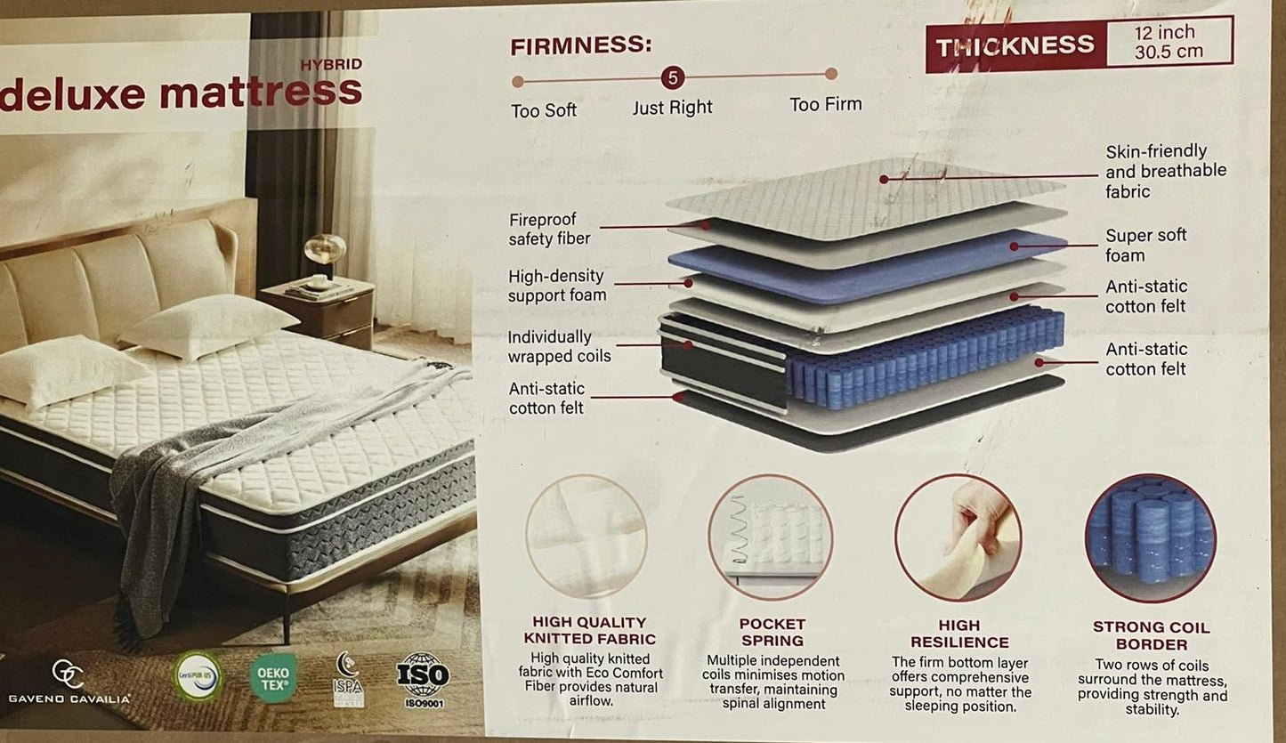30cm Hybrid Deluxe Mattress