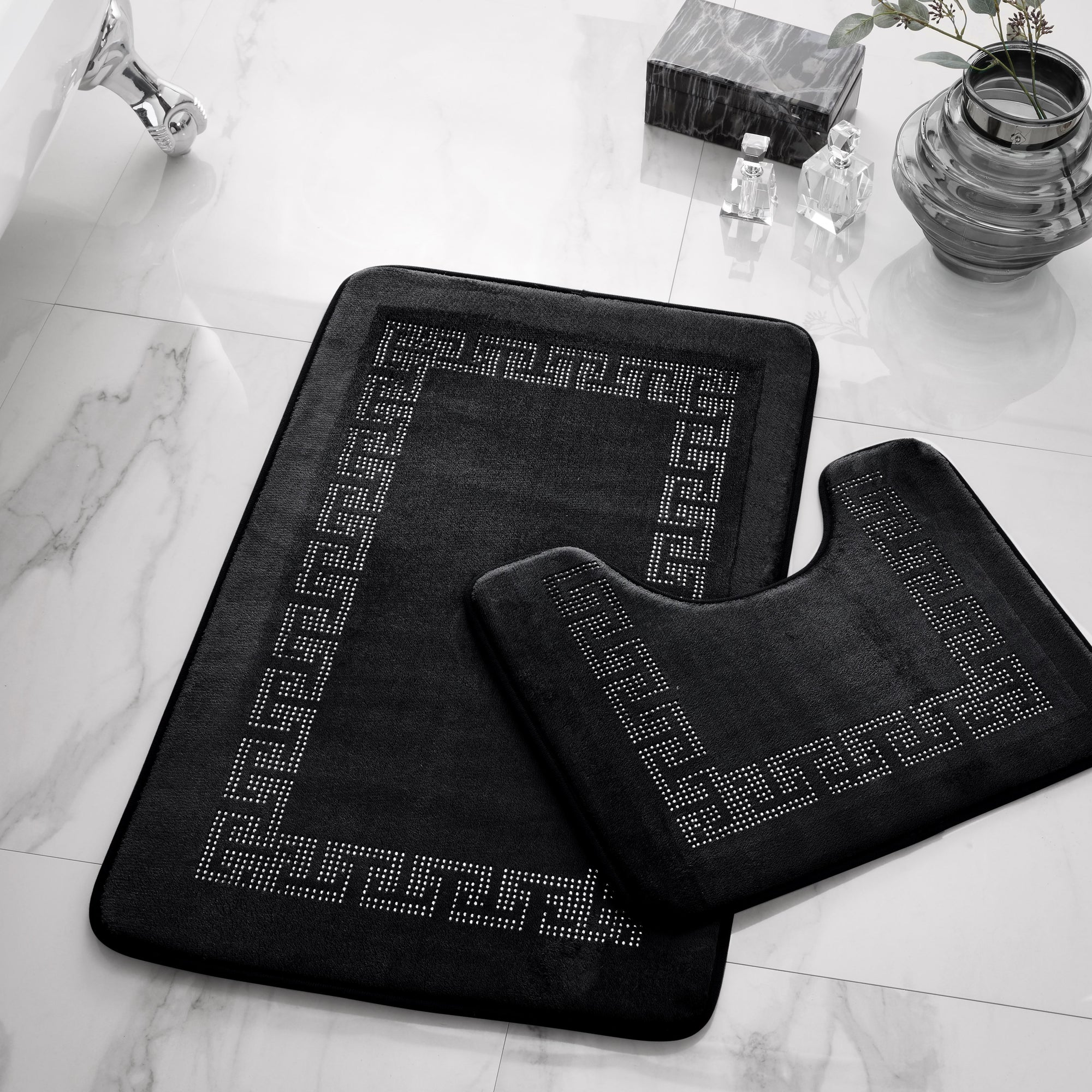 Greek Bath Mat Set The Egyptian Cotton