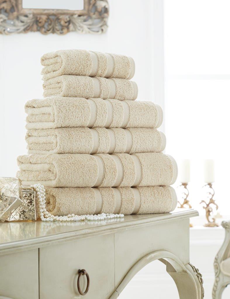 Cream towels sale on sale