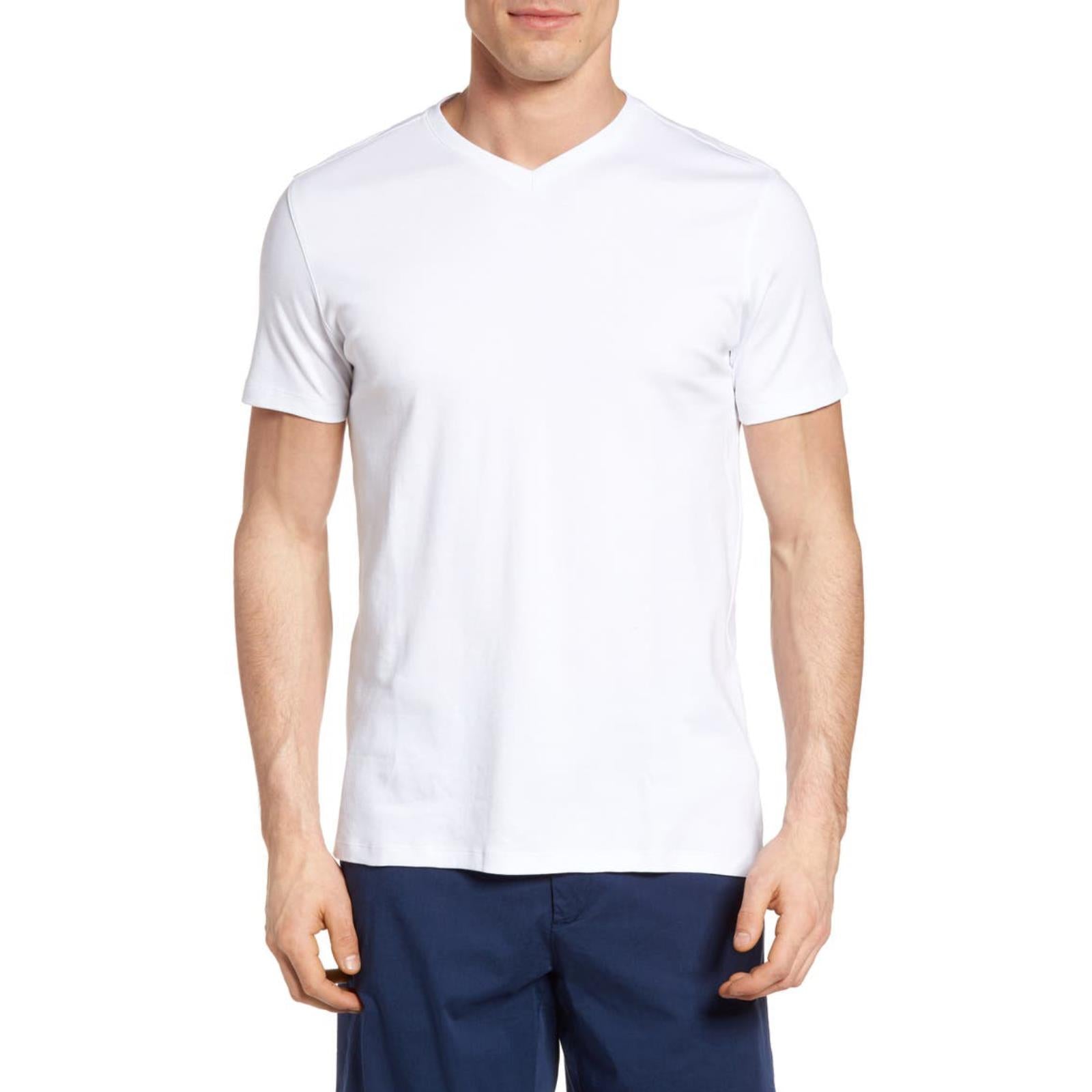 white v neck mens