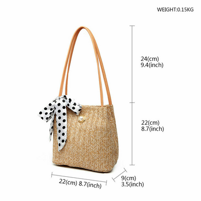 Metallic 2025 straw bag